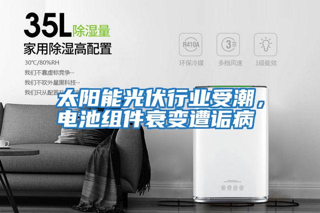 太陽能光伏行業受潮，電池組件衰變遭詬病