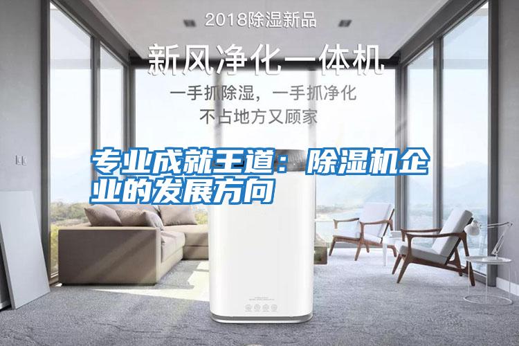 專業成就王道:除濕機企業的發展方向