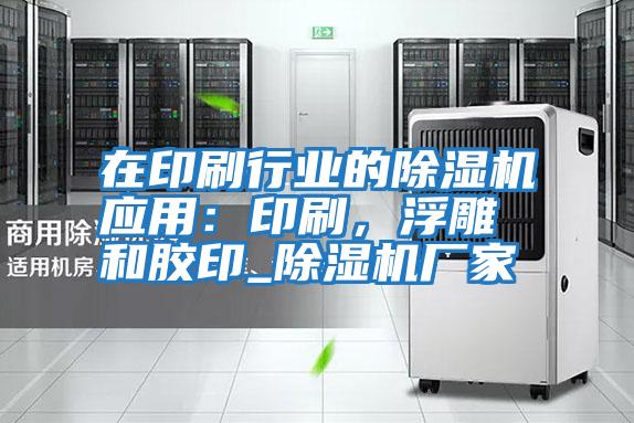 在印刷行業(yè)的除濕機(jī)應(yīng)用：印刷，浮雕和膠印_除濕機(jī)廠家