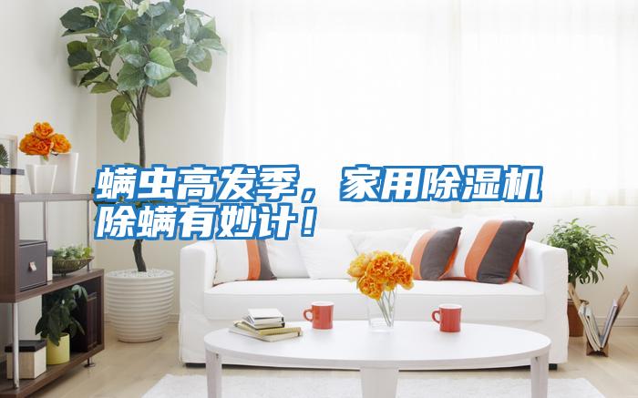 螨蟲高發季，家用除濕機除螨有妙計！