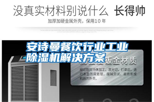 安詩曼餐飲行業工業除濕機解決方案