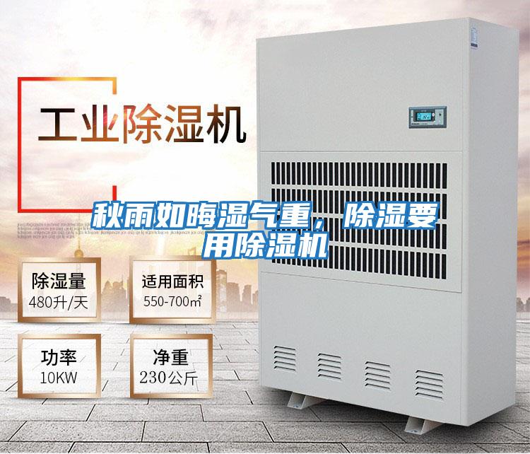 秋雨如晦濕氣重，除濕要用除濕機(jī)