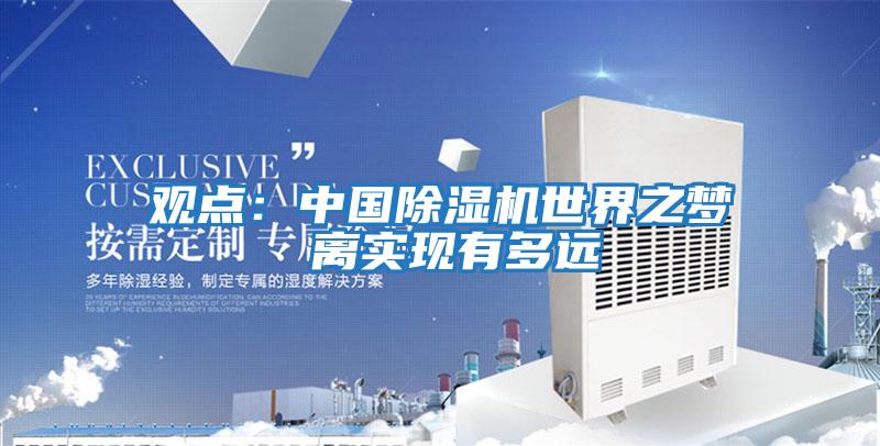 觀點：中國除濕機世界之夢 離實現有多遠