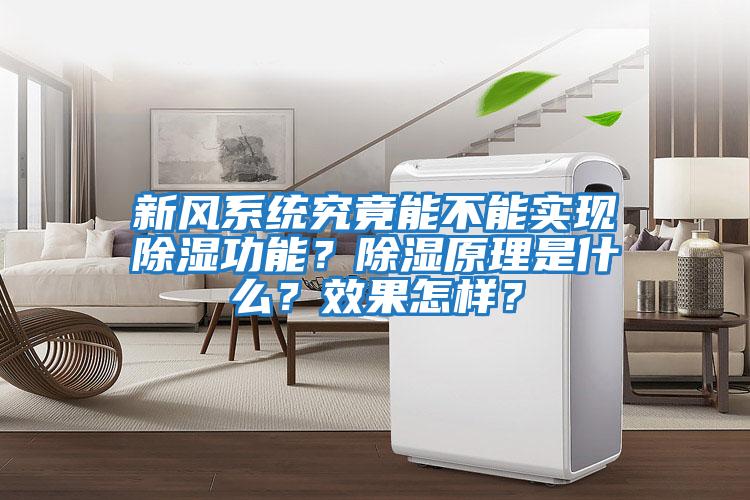 新風系統究竟能不能實現除濕功能？除濕原理是什么？效果怎樣？