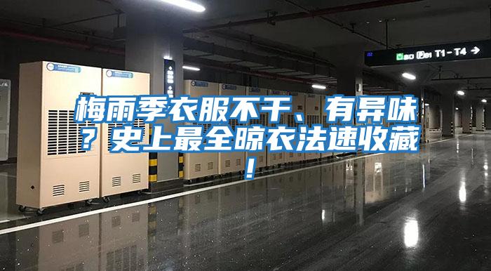 梅雨季衣服不干、有異味？史上最全晾衣法速收藏！