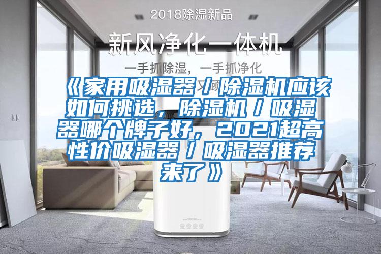 《家用吸濕器/除濕機應該如何挑選,除濕機/吸濕器哪個牌子好,2021超高性價吸濕器/吸濕器推薦來了》
