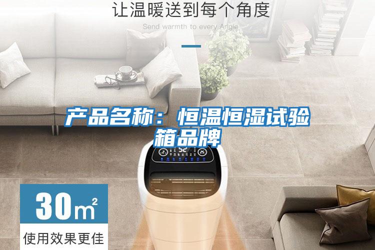 產(chǎn)品名稱:恒溫恒濕試驗(yàn)箱品牌