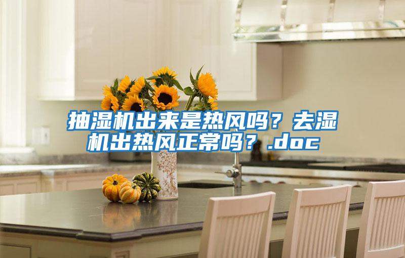抽濕機出來是熱風嗎？去濕機出熱風正常嗎？.doc