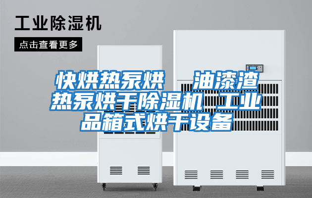 快烘熱泵烘 油漆渣熱泵烘干除濕機 工業品箱式烘干設備