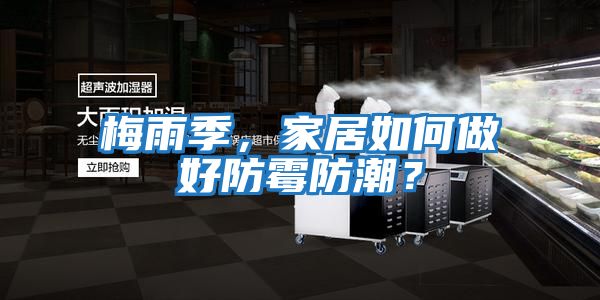 梅雨季,家居如何做好防霉防潮?