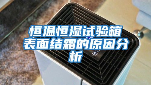 恒溫恒濕試驗箱表面結霜的原因分析