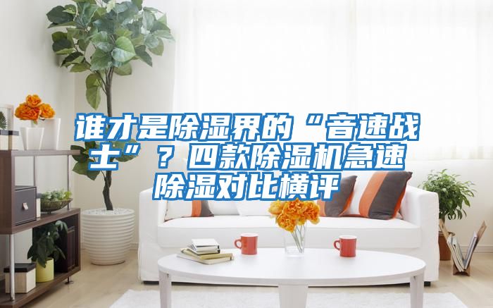 誰才是除濕界的“音速戰士”?四款除濕機急速除濕對比橫評