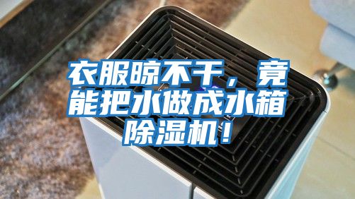 衣服晾不干,竟能把水做成水箱除濕機!