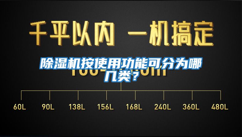 除濕機按使用功能可分為哪幾類？