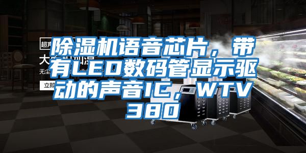 除濕機語音芯片，帶有LED數碼管顯示驅動的聲音IC，WTV380