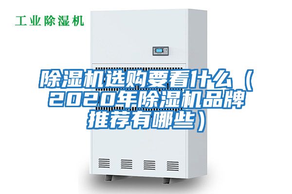 除濕機選購要看什么(2020年除濕機品牌推薦有哪些)